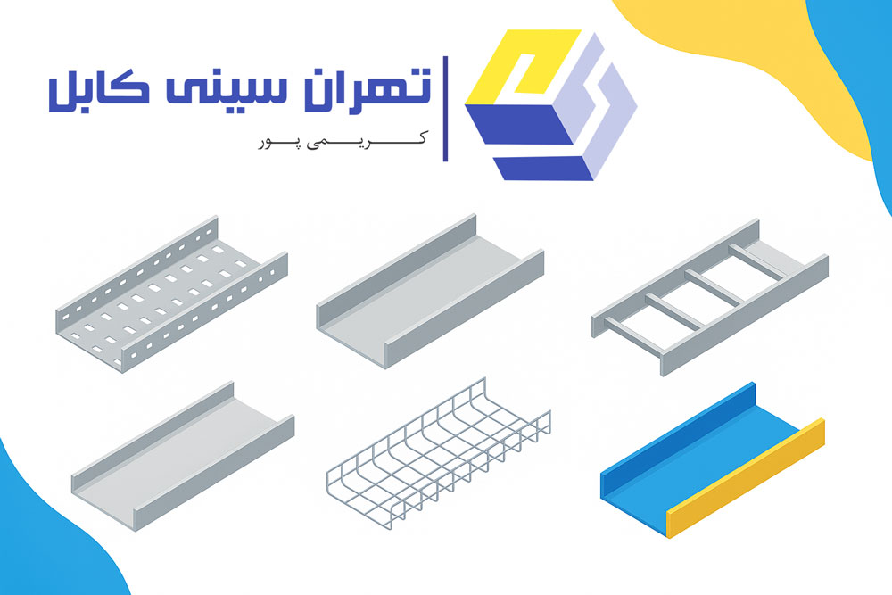 بنر محصولات تهران سینی کابل کریمی پور با قیمت سینی کابل و متعاقات سینی برق گالوانیزه